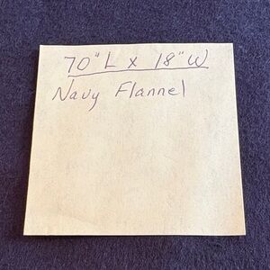Navy Flannel Fabric